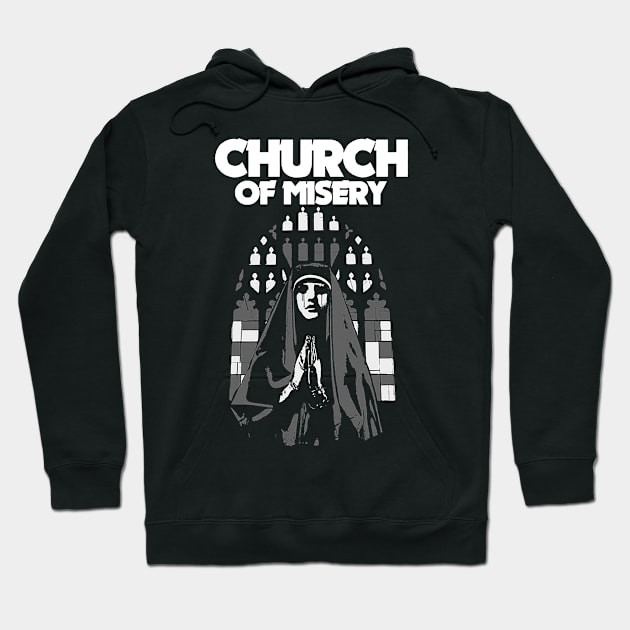 Church of misery Hoodie by CosmicAngerDesign